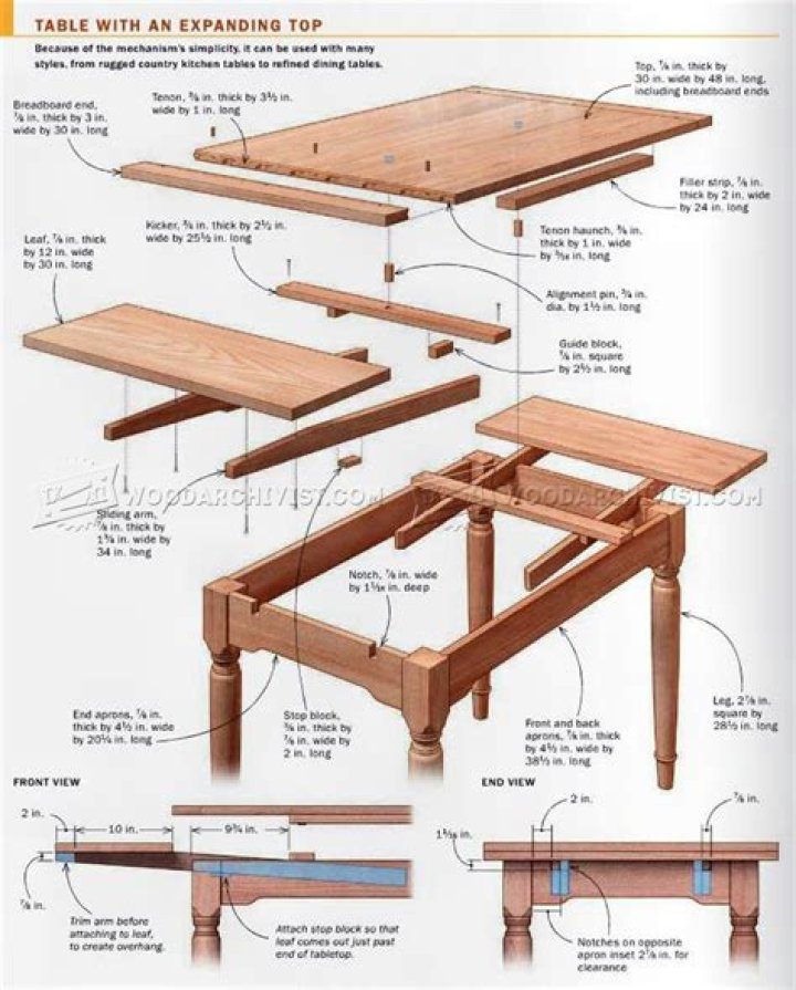Download Free Dining Table Plans PDF for Perfect Home Dining Setup