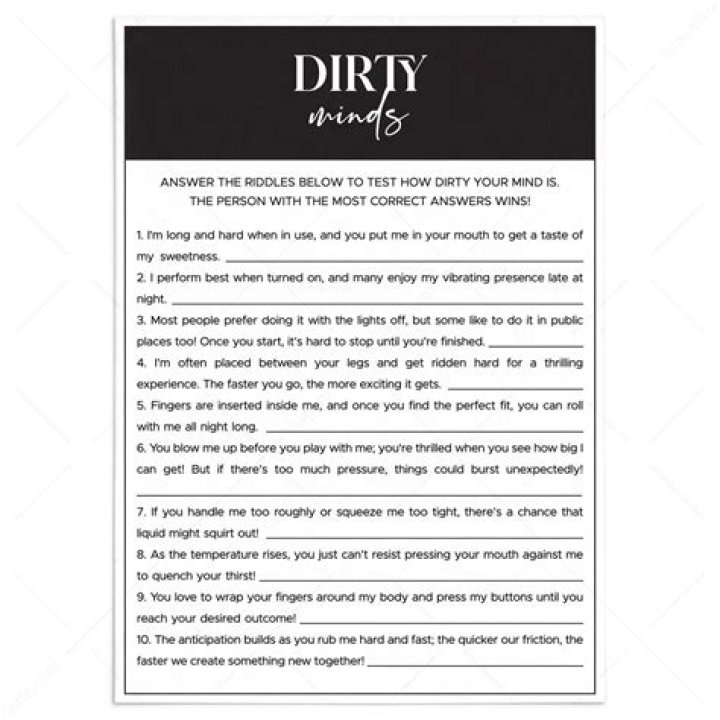 Dirty Minds Game Questions PDF: Test Your Mind with Hardcore Trivia