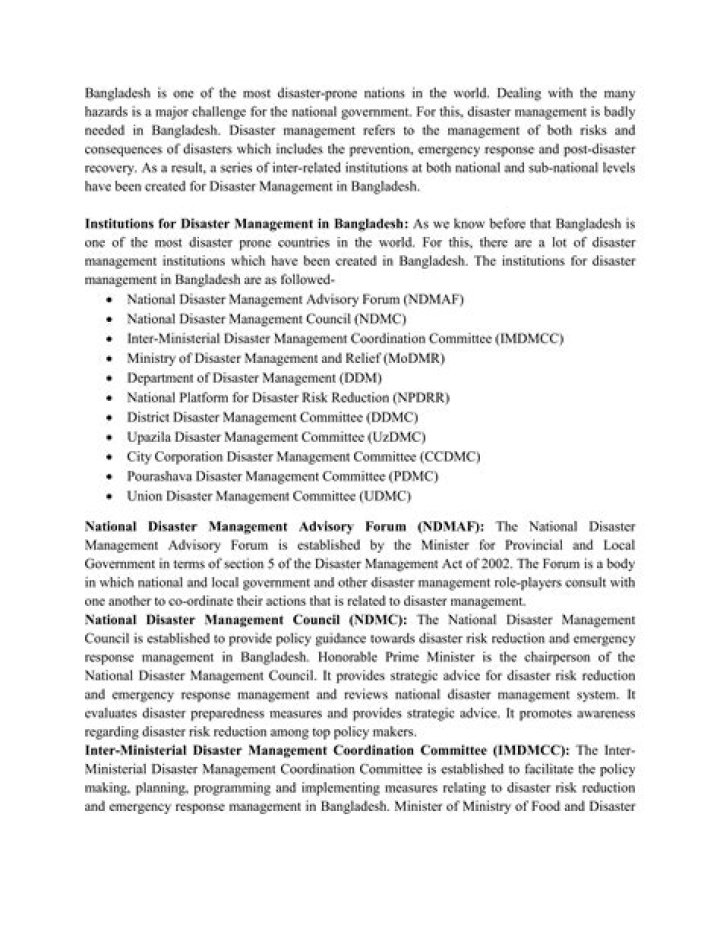 Disaster Management Act 2012 Bangladesh: Essential PDF Guide