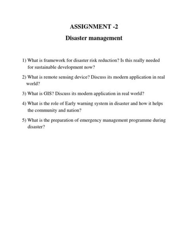 Disaster Management Assignment PDF: Complete Guide & Case Studies