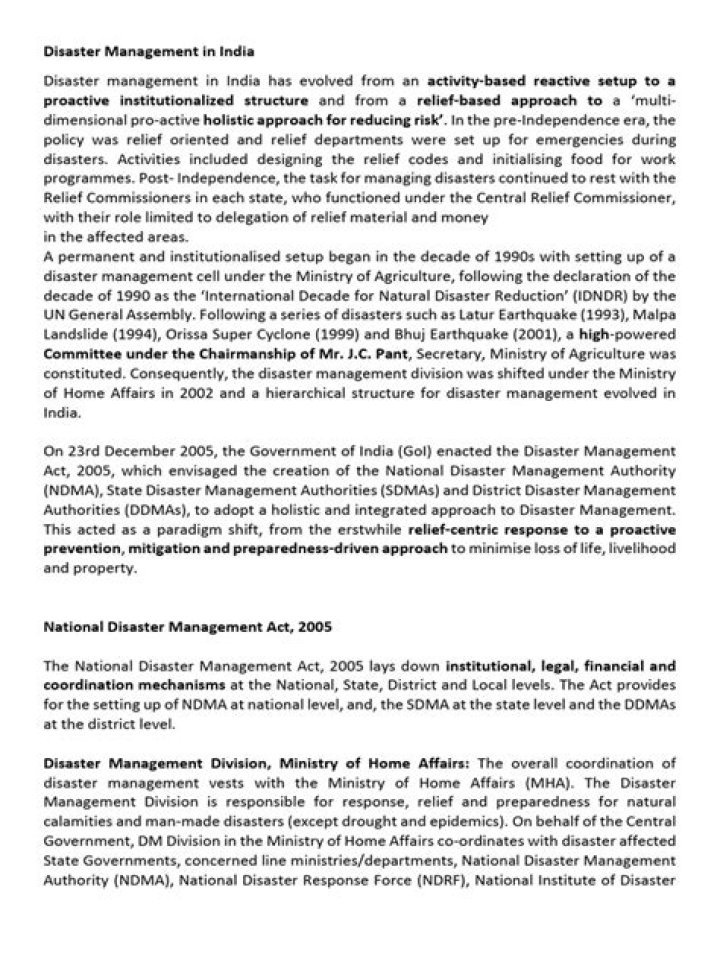 Comprehensive Disaster Management in India: Essential PDF Guidelines