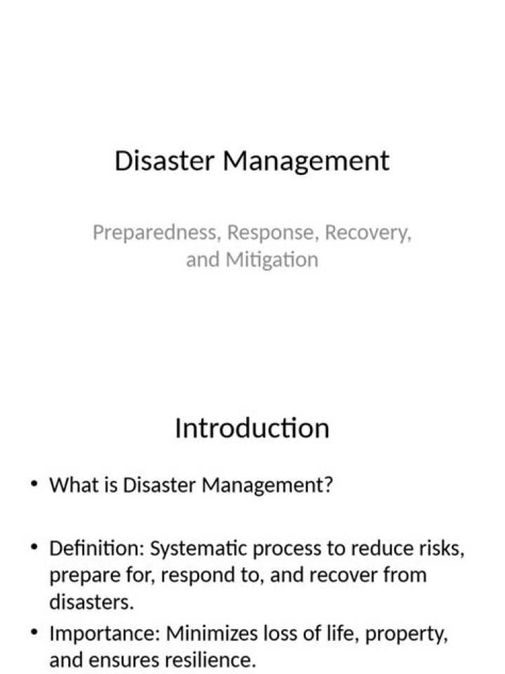 Essential Disaster Management Presentation PDF for Effective Planning