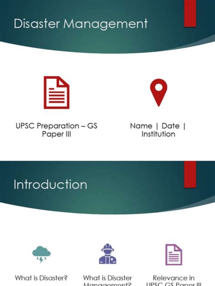 Disaster Management UPSC PDF: Complete Study Guide for UPSC Exam