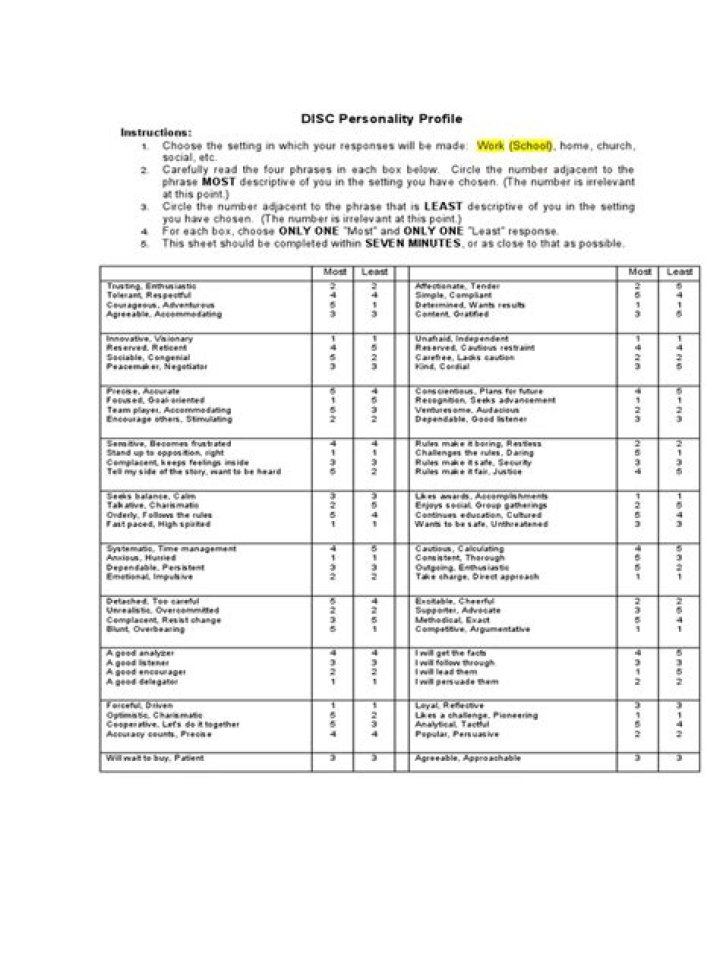 Disc Personality Profile Test PDF: Complete Self-Assessment Guide