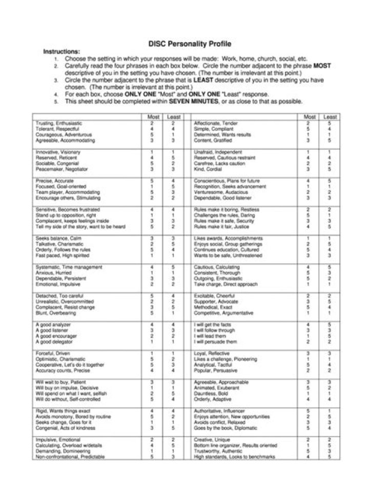 Disc Personality Test Free PDF: Discover Your True Self Now