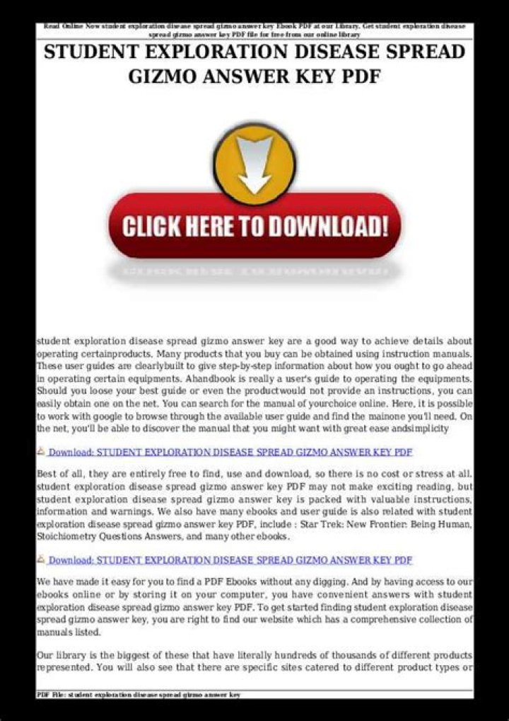 Disease Spread Gizmo Answer Key PDF: Master Outbreak Modeling