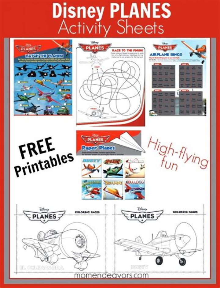 Download Disney Planes PDF – Fun Kids Activity Book