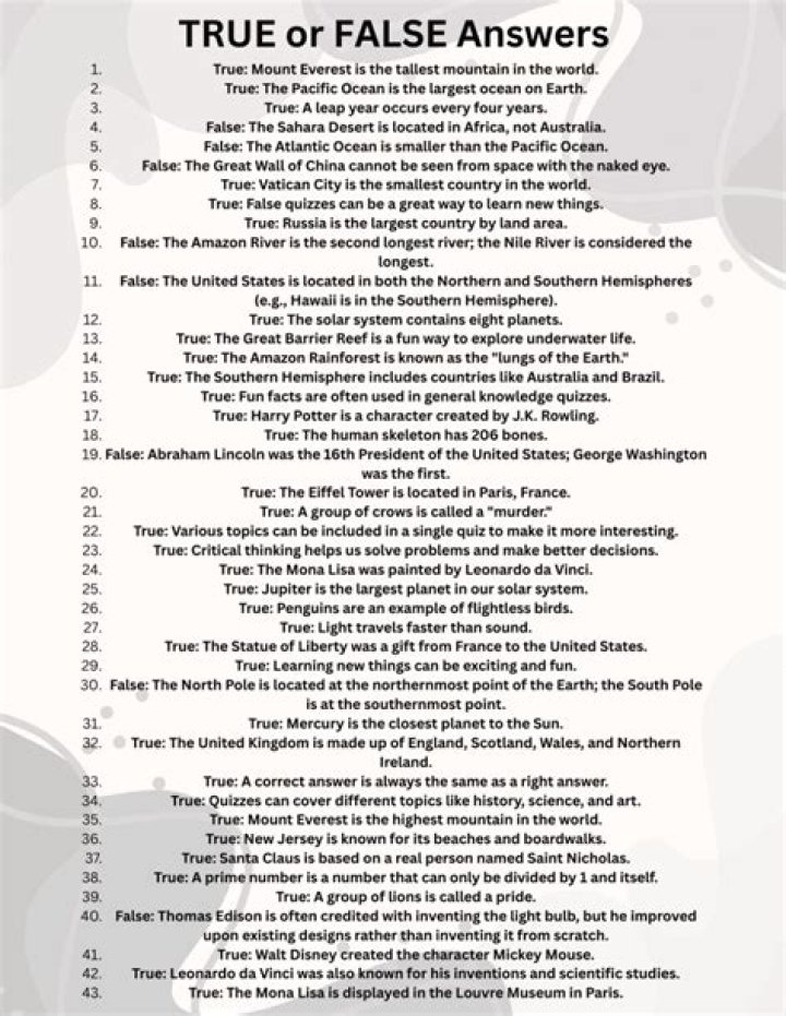 Disney True or False Questions PDF: Fun Facts & Mind Games