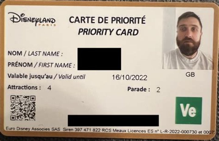 Disneyland Paris Priority Card List PDF – Quick Access Guide