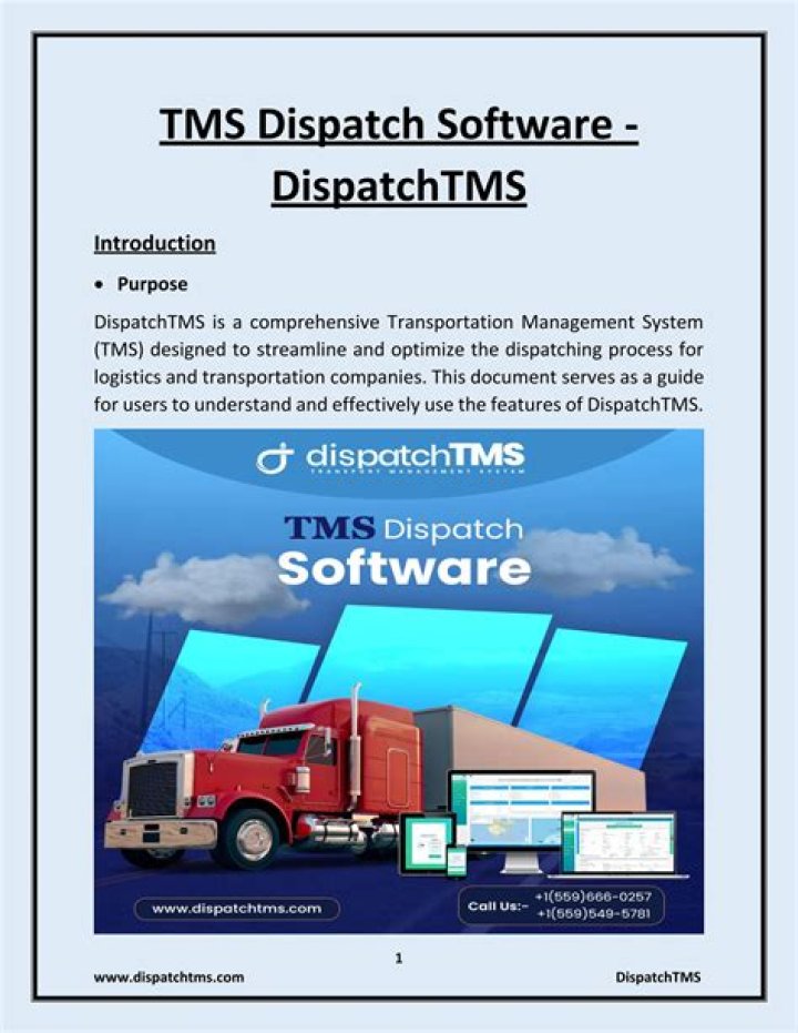Download Free Dispatch Management System PDF Guide