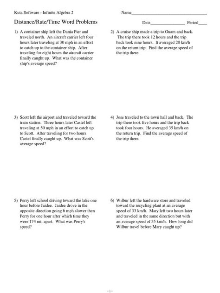 Distance Formula Word Problems Worksheet PDF – Instant Practice & Solutions