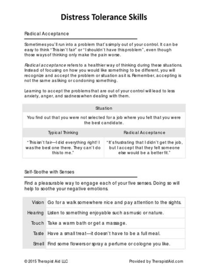 Boost Distress Tolerance with DBT Worksheets PDF – Instant Download