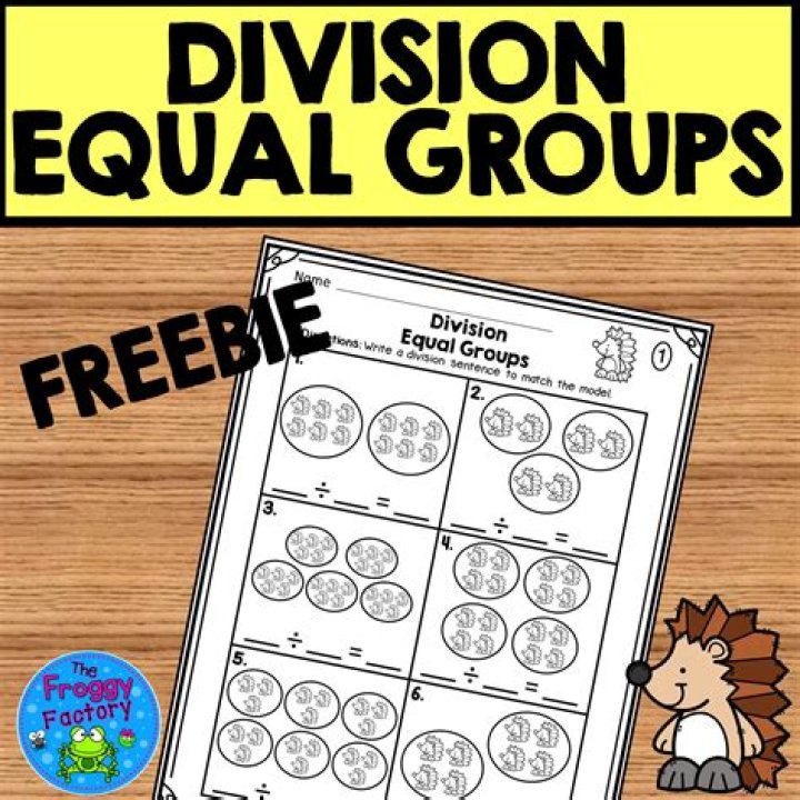 Division Equal Groups Worksheets PDF – Free Printable Math Practice