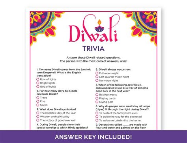 Diwali Quiz PDF with Answers – Test Your Festival Knowledge