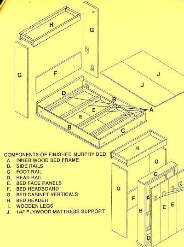 DIY Murphy Bed Plans PDF: Easy Assemblage Guide for Space-Saving Furniture
