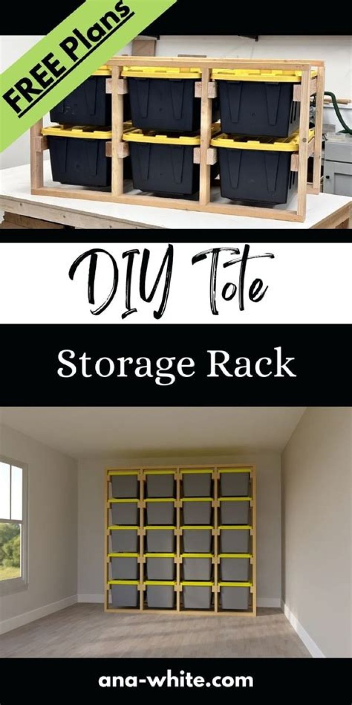Free PDF: DIY Tote Storage Rack Plans – Easy Build for Organized Storage