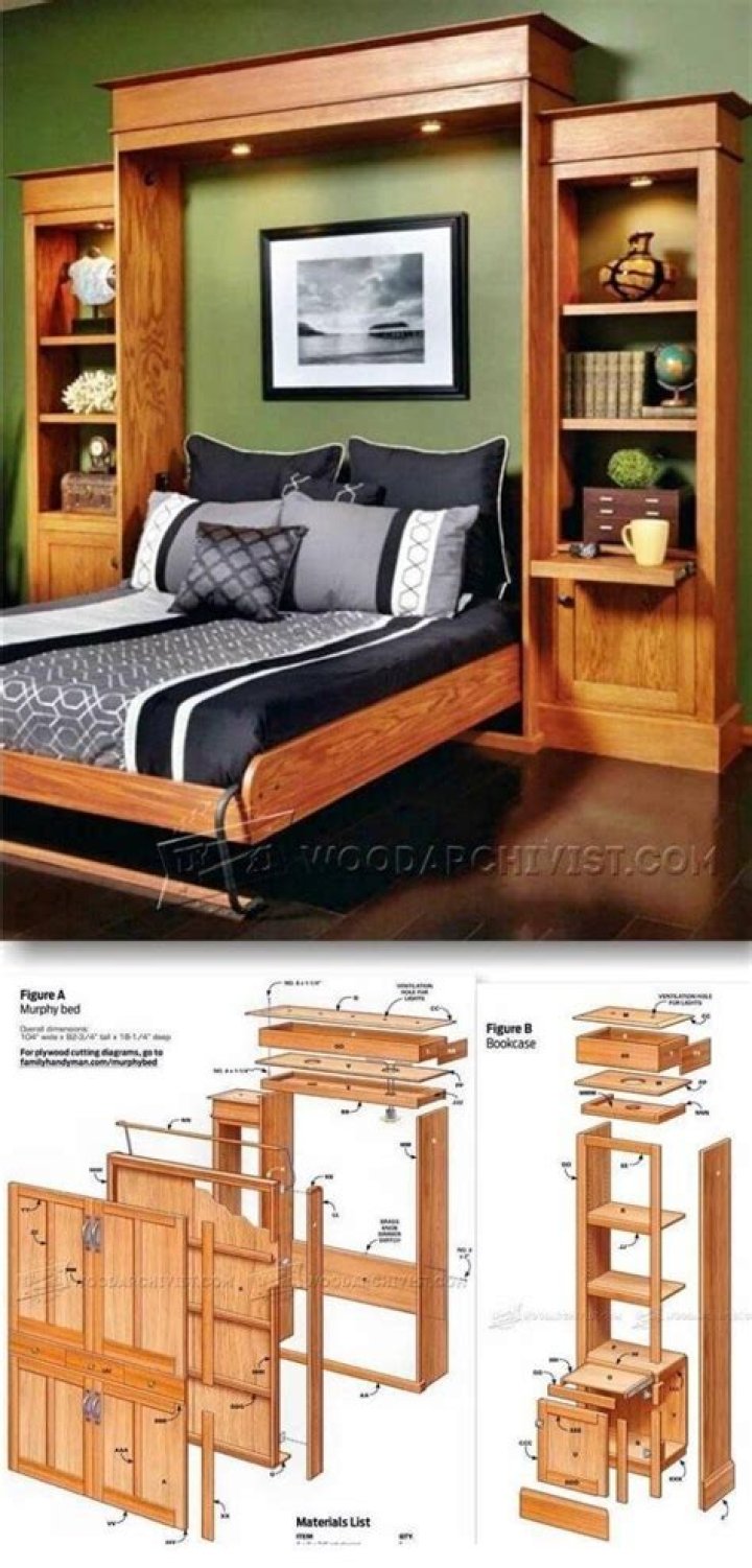 DIY Twin Murphy Bed Plans PDF – Easy & Space-Saving DIY Project