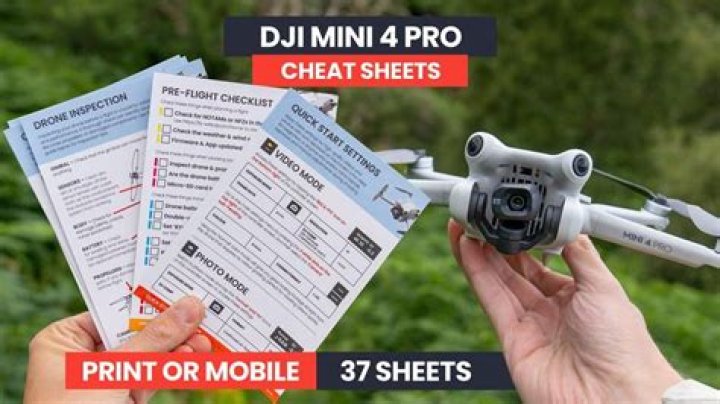 DJI Mini 4 Pro Cheat Sheet PDF: Quick Tips & Tricks