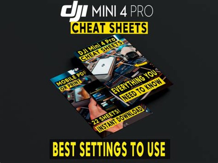 DJI Mini 4 Pro Cheat Sheets PDF – Quick Start Guide & Tips