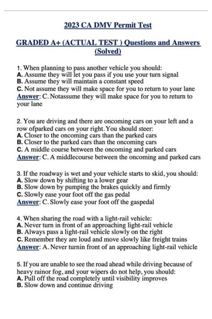 DMV CA Questions PDF: Complete Study Guide & Practice Test