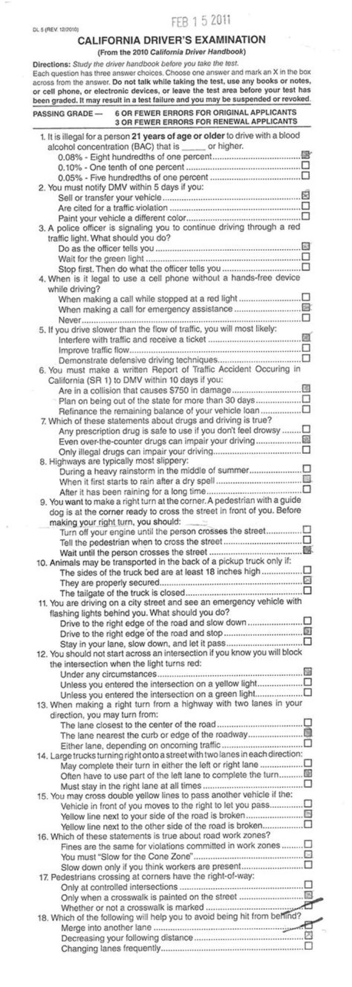 Practica el Examen DMV en Español: PDF Gratis para California