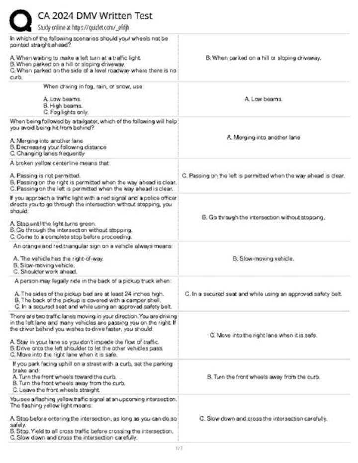 DMV Written Test Study Guide PDF: Pass with Confidence