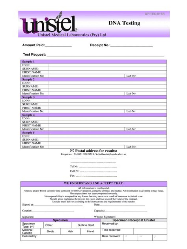 Download Free DNA Test Template PDF for Easy Home Testing