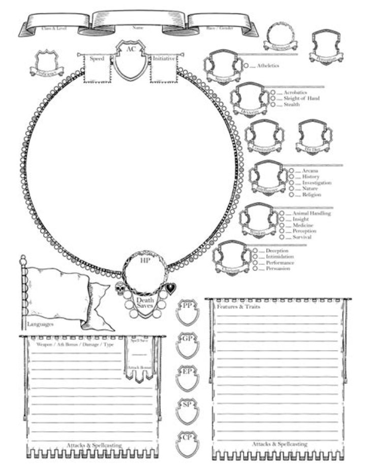 Download Free DND Character Sheet PDF Instantly