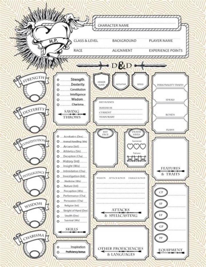 Free DND Character Sheet PDF Download – Instant Printable Templates