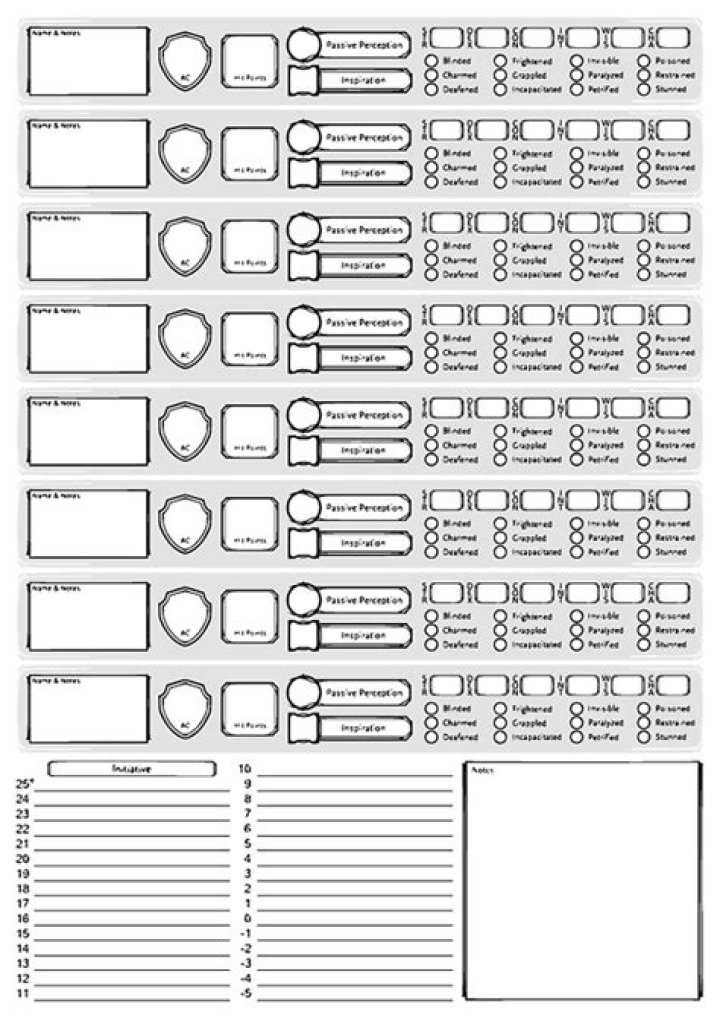 Free DND Encounter Sheet PDF for Perfect Campaign Moments