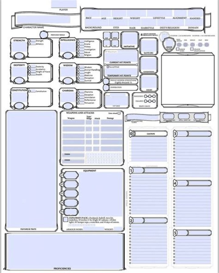 Download Free DND NPC Character Sheet PDF for Easy Gameplay