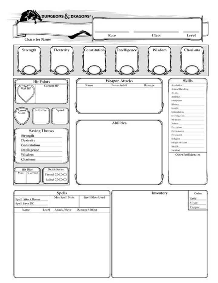 Download Free D&D Player Sheets PDF for Instant Game Prep