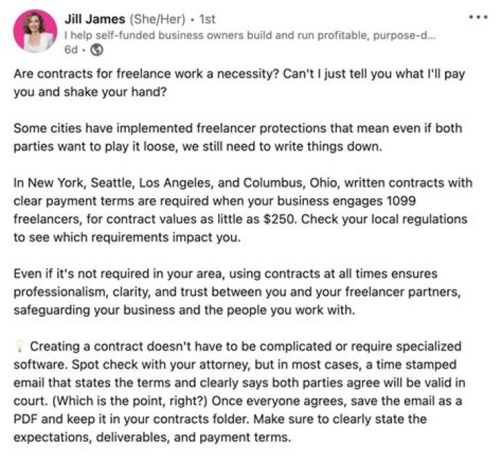 Do freelancers need a contract?