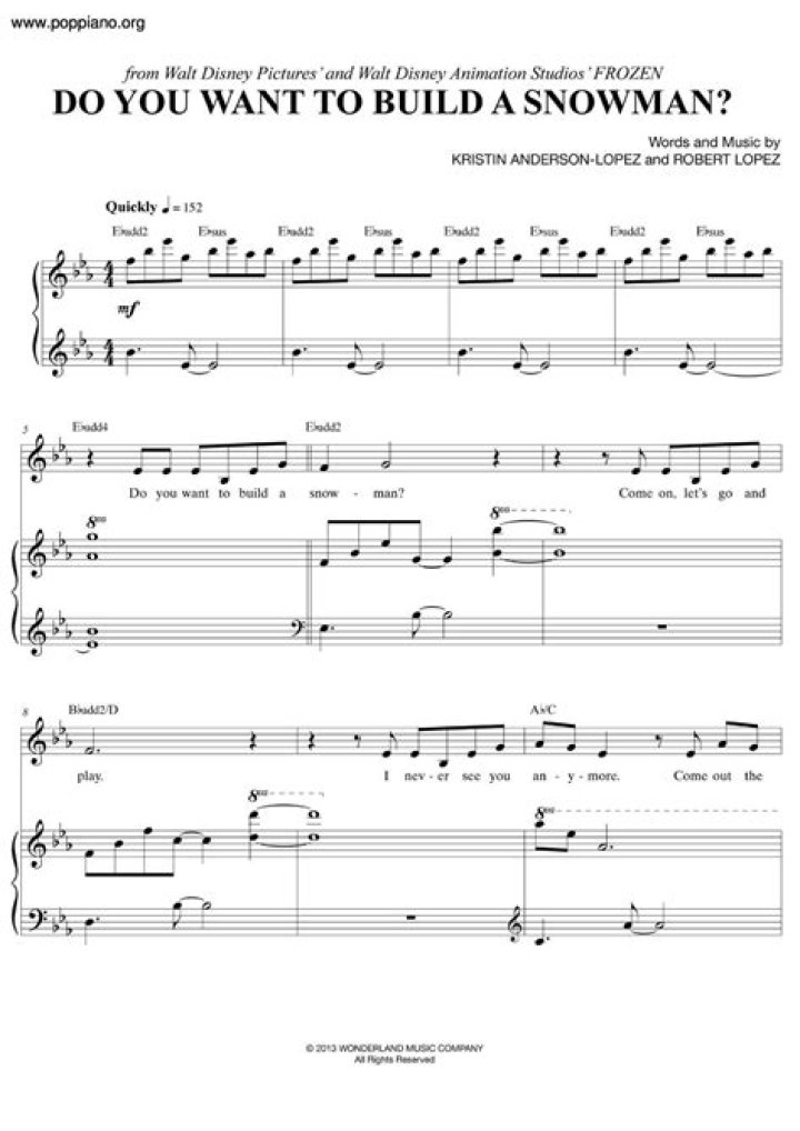 Build Your Own Snowman Sheet Music PDF – Free Download