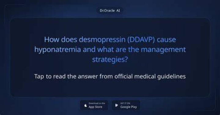 Does desmopressin cause fluid retention?