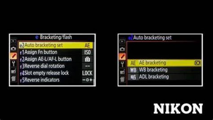 Does Nikon D3100 have auto bracketing?