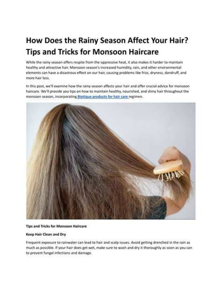 Does rain affect your hair?