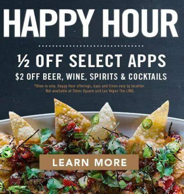 Does Yard House have a happy hour?