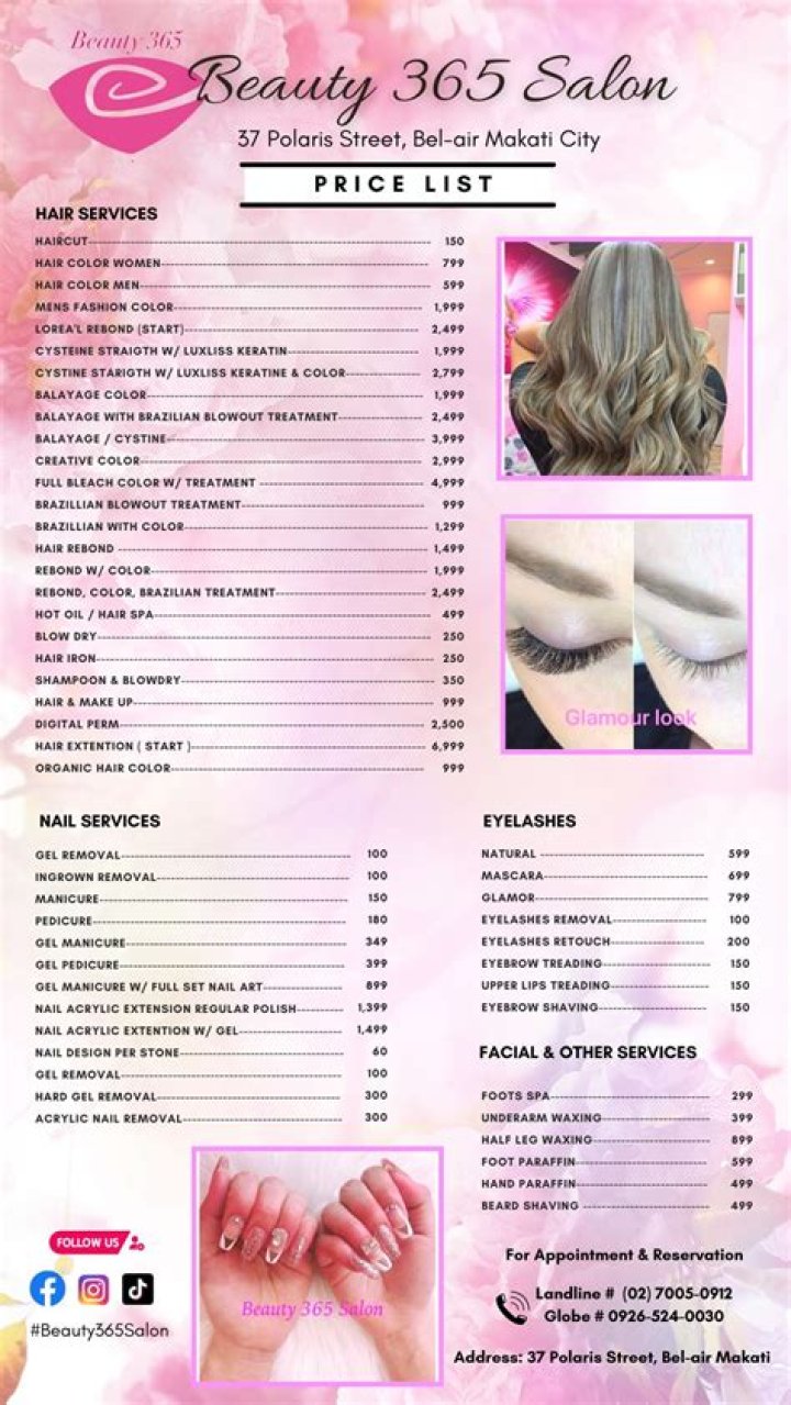 Doha Beauty Salon Price List PDF – Affordable Treatments in Doha