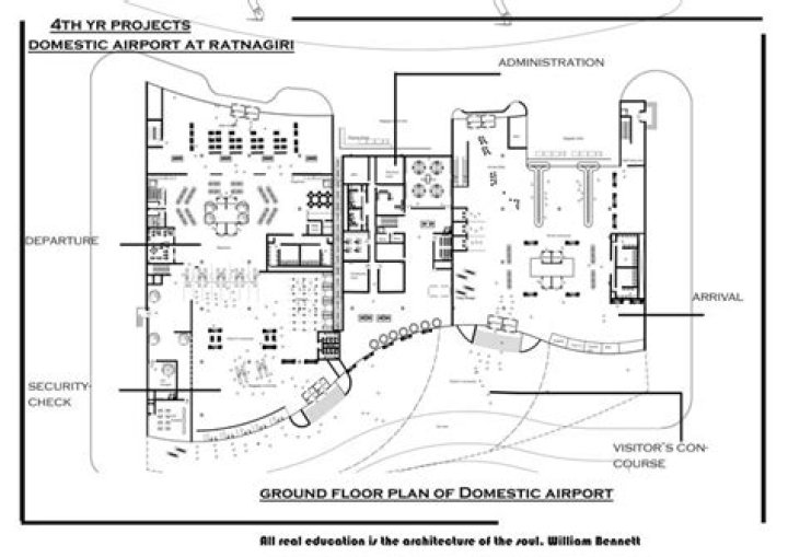 Download Free Domestic Airport Floor Plan PDF