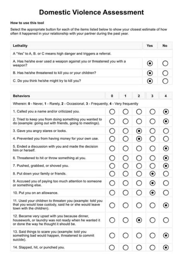 17-Question PDF Domestic Violence Screening Questionnaire – Free Download