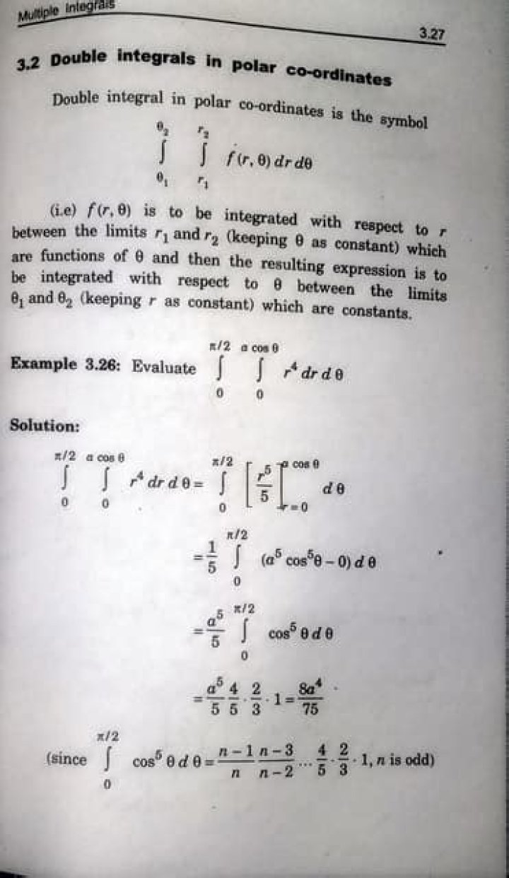 Double Integral in Polar Coordinates: Questions & Answers PDF