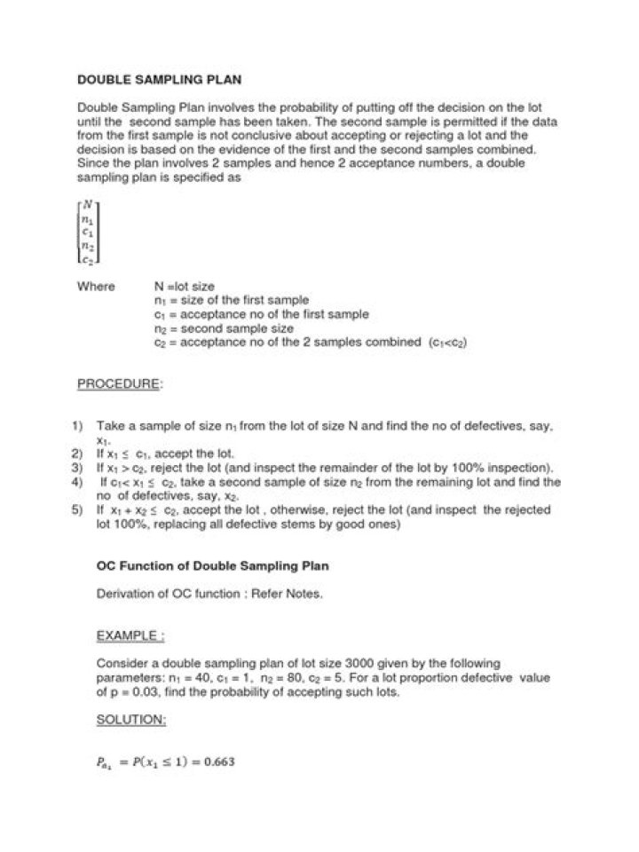 Double Sampling Plan PDF: Comprehensive Guide for Accurate Data Collection