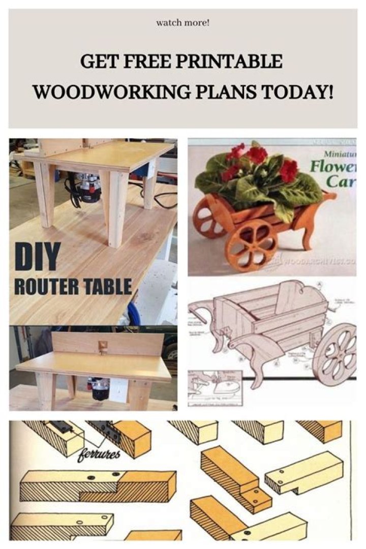 Free Downloadable Woodworking Plans PDF – Instant Download