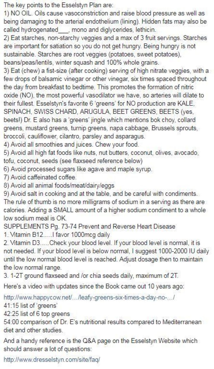 Dr. Esselstyn’s Complete Food List PDF: Plant-Based Meals for Health