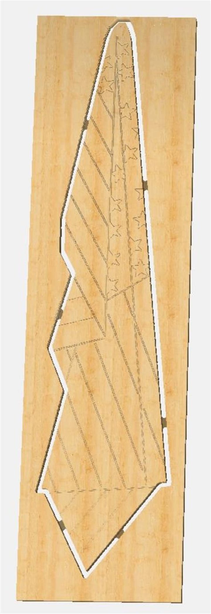 Draped Wooden Flag Plans PDF for DIY Projects