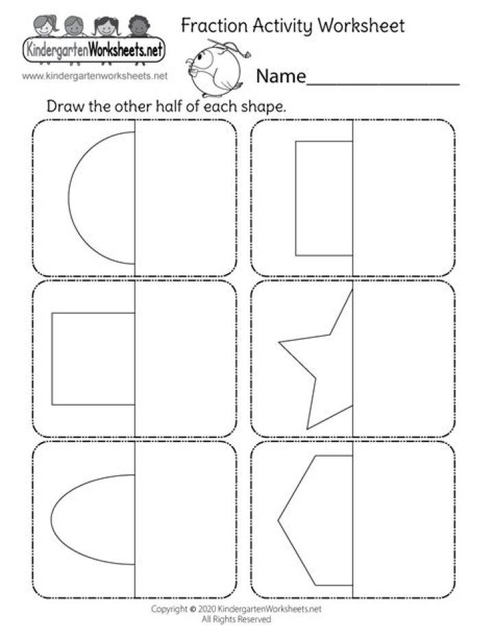 Download Free Draw the Other Half Worksheet PDF