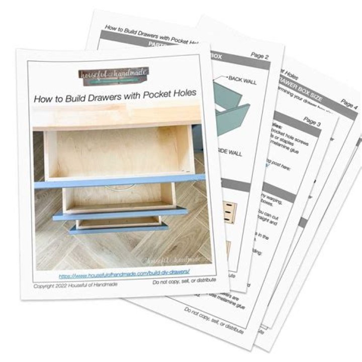 Free Drawer Plans PDF – Download Free Carpentry Drawings for Custom Drawers