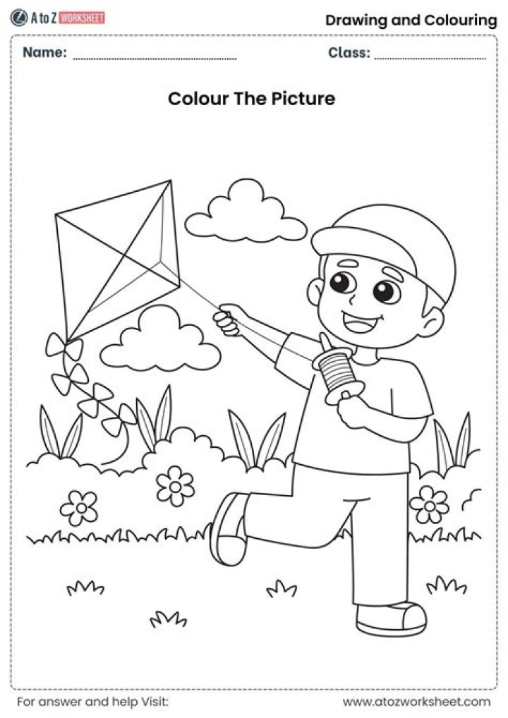 Free Drawing Worksheet for Class 1 PDF - Printable Worksheets