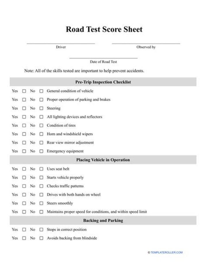 Download Free Driver Test Paper PDF – Ready for Exam